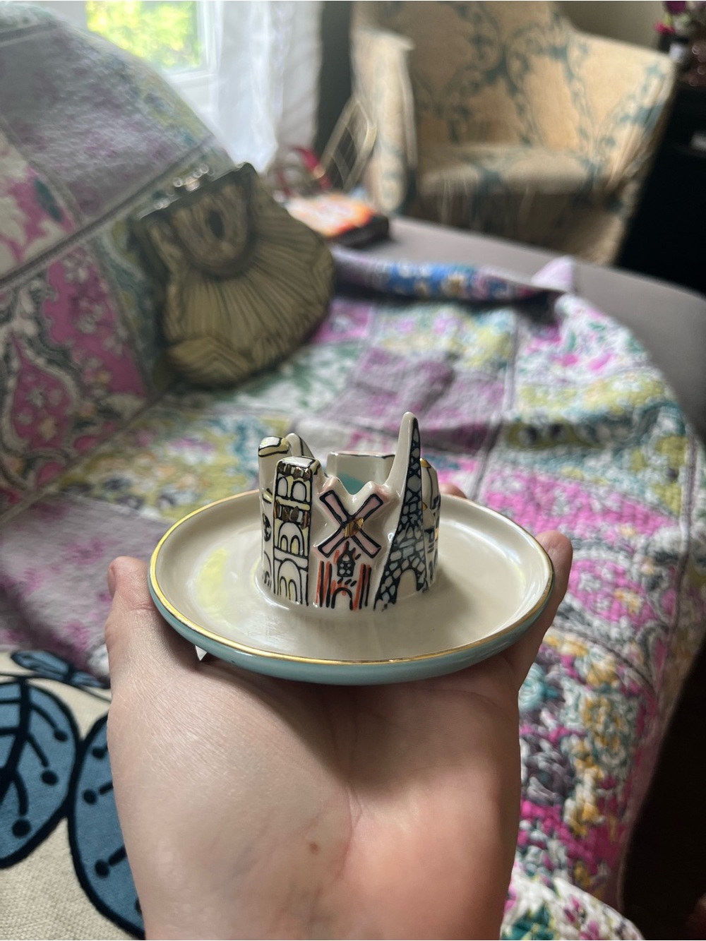Danielle Kroll Anthropologie Ring/Trinket Dish Paris